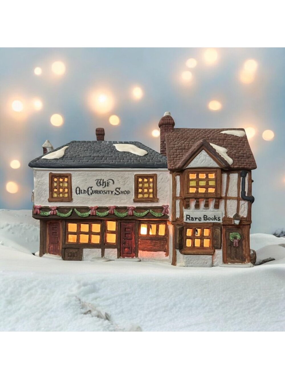 Dept 56 The Old Curiosity Shop Dickens Christmas Village Lighted Building - 1987